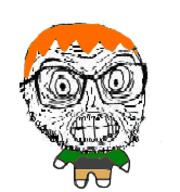 angry big_eyes closed_mouth clothes red_hair sean seething soygem_party soyjak stubble subvariant:fun_sized_feraljak teeth tiny variant:feraljak wrinkles // 166x177 // 17.5KB
