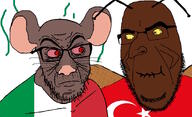 2soyjaks angry animal animal_ears antenna brown_skin clothes cockroach country flag:italy flag:turkiye glasses holding_laughter italy looking_at_each_other rat red_eyes rodent staring stinky turkroach tvrkaryan variant:cobson variant:feraljak yellow_eyes yellow_sclera // 1400x850 // 326.8KB 2soyjaks angry animal animal_ears antenna brown_skin clothes cockroach country flag:italy flag:turkiye glasses holding_laughter italy looking_at_each_other rat red_eyes rodent staring stinky turkroach tvrkaryan variant:cobson variant:feraljak yellow_eyes yellow_sclera // 1400x850 // 326.8KB