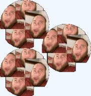 2019 3dgifmaker animated beard closed_mouth clothes distorted ext=gif fat fat_duel glasses irl open_mouth red_tshirt schizo soyboy subvariant:fatjak_irl tshirt variant:fatjak // 250x250 // 388.4KB