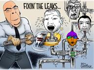 4chan 5soyjaks angry arm ben_garrison blue_eyes closed_mouth clothes coal colorful discord ear federal_bureau_of_investigation glasses hair hand holding_object ias_to_be_kept keyed kuz lgbt_(4chan) necktie open_mouth smile smug soyjak soyjak_party stubble subvariant:chuddy text variant:carterjak variant:chudjak variant:cobson variant:kuzjak variant:nojak variant:sidjak water water_leak white_skin // 1044x783 // 1.1MB