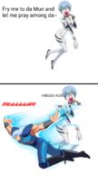 ack ayanami_rei evangelion fly_me_to_the_moon hokuto_no_ken rei_(hokuto_no_ken) slice tranime_girl unbothered variant:bernd variant:chudjak // 1080x1920 // 714.3KB