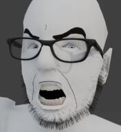 3d angry blender cobsontalks stubble variant:cobson // 691x754 // 537.7KB