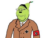 PaulMcPear adolf_hitler green_skin nazism pear subvariant:wholesome_soyjak variant:gapejak // 679x567 // 127.3KB