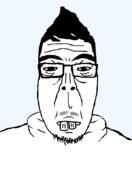 asia asiamutt asian beard black_sclera buck_teeth hair mustache narrow_eyes subvariant:asiamutt template trans variant:markiplier_soyjak // 598x868 // 12.8KB