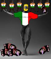 #south_italy_is_white aryan blood blue_eyes bone clothes gigachad gore india italy mutt shitskin subvariant:brunetto yellow_hair // 750x864 // 321.6KB