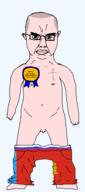 animal award balding christianity cross crown eastern_orthodox flag flag:russia flag:vladimir_oblast full_body glasses hair holding_object lion naked neopronouns nsfw orthodox_cross penis russia skinhead small_penis soyjak subvariant:chudjak_front subvariant:obsessedchud text transparent transparent_background underpants variant:chudjak vladimir_lenin vladimir_oblast white_skin // 848x1911 // 55.6KB