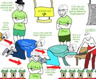 4chan anime arm captcha clothes conerned ear fedora finger frown full_body glasses green_hair greentext hair hand hat hijak holding_object leg lit_(4chan) multiple_soyjaks open_mouth saw smile smug soyjak stubble subvariant:wholesome_soyjak text tshirt variant:a24_slowburn_soyjak variant:gapejak variant:soyak white_skin yotsoyba // 1932x1588 // 743.1KB