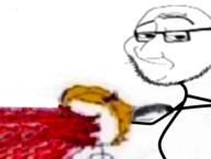 blood closed_mouth derpina gore gun holding_gun holding_object holding_shotgun murder rage_comic shotgun smug soyjak stickman variant:smugjak weapon // 500x377 // 145.3KB