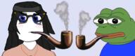 clothes female frog glasses hair pepe pipe variant:soytan // 1586x664 // 579.0KB