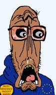 award beard brown_skin european_union flag flag:european_union glasses most_obsessed_faggot_award mutt open_mouth red_eyes remastered scared shitskin star_(symbol) subvariant:doctos subvariant:euromutt sweater teeth variant:markiplier_soyjak // 397x675 // 20.7KB award beard brown_skin european_union flag flag:european_union glasses most_obsessed_faggot_award mutt open_mouth red_eyes remastered scared shitskin star_(symbol) subvariant:doctos subvariant:euromutt sweater teeth variant:markiplier_soyjak // 397x675 // 20.7KB