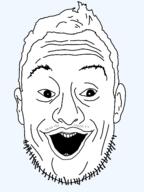 ear hair mustache open_mouth soyjak stubble variant:unknown // 1080x1440 // 188.1KB