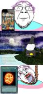 ^_^ belt bloodshot_eyes card clothes cloud copypasta glasses hair hanging hat holding_object kohler monocle night open_mouth orb phone purple_hair river rope sky spell staff stubble text tongue tranny tree tunic variant:bernd water wizard wizard_hat yugioh ywnbaw // 789x1694 // 1.5MB